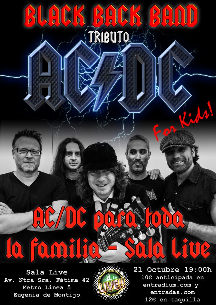 AC/DC For Kids! Para toda la familia Black Back Band Tributo AC/DC « La ...